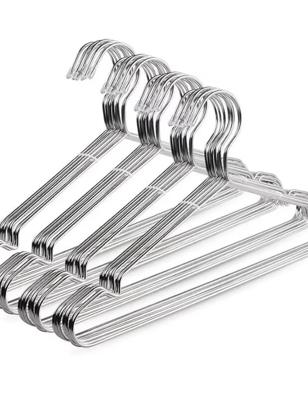 Stainless Steel Slim Coat Hangers - Silver (20 Pack)